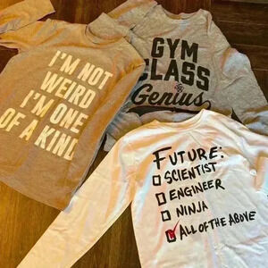 Boys The Childrens Place Long Sleeve Shirt Bundle, XL